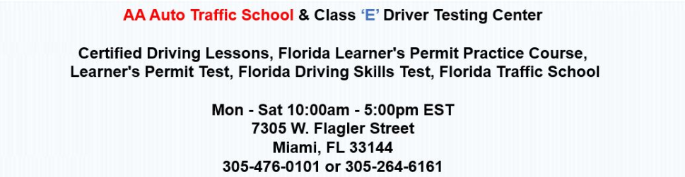 AA Auto Driving School & Class "E" DriverTesting Ctr